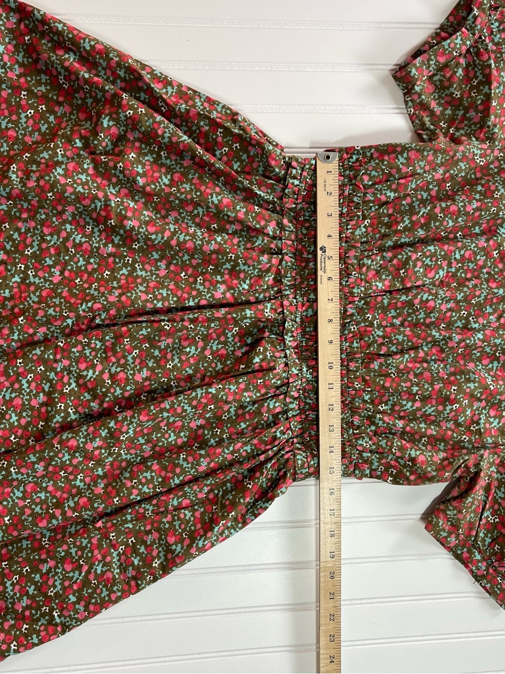 Free People Pennie Mini Dress in Brown Floral Combo - Size Large - Picture 6 of 9